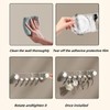 Rotating Shower Suction Cup Hook, Space Saving Non Punch Wall