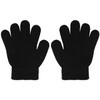 Cooraby 3 Pairs Winter Kids Gloves Warm Stretchy Knitted Magic