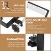 Mijradge Desk Mount Bag Holder Hook Clamp, 2-Pack, White+Black, Aluminium,
