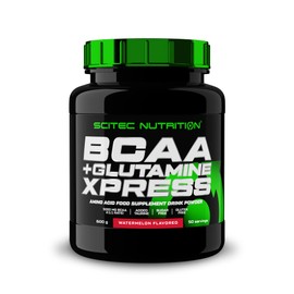 Scitec Nutrition BCAA + Glutamine Xpress, Drink Powder with branched-Chain Amino acids, with glutamine and Taurine, Sugar- and Gluten-Free, 600 g, Watermelon