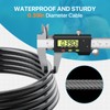 Bike Lock Cable with Combination, Coiled Secure 4-Digit Resettable Combination