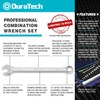 DURATECH Combination Wrench Set, Metric, 15-Piece, 8, 9, 10, 11,