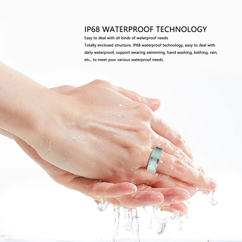 Smart Ring Counter Sleep Tracking Waterproof Multifunction for Health Fitness