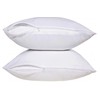 100% Cotton Zippered Pillow Protectors, King Size 20X36” Pure Cotton