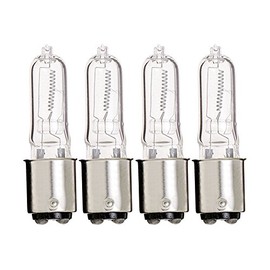 KOR (Pack of 10) Q100CL/DC - 120-Volt - Halogen JD Type T4 - BA15D - DC Bayonet Base - 100-Watt - Clear Light Bulbs