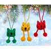 Cat Ornaments - Hand Crochet Set of 3 Cat Ornaments