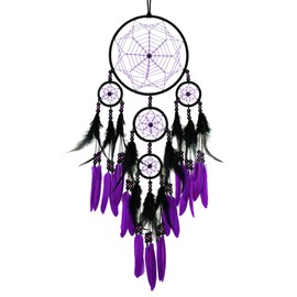Donko Purple and Black Large Dream Catcher
