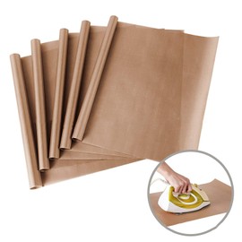 JIHUOO 4 Pcs 40 x 30 cm Teflon Sheet for Heat Press Transfer Sheet Non Stick Craft Mat BBQ Grill Mat