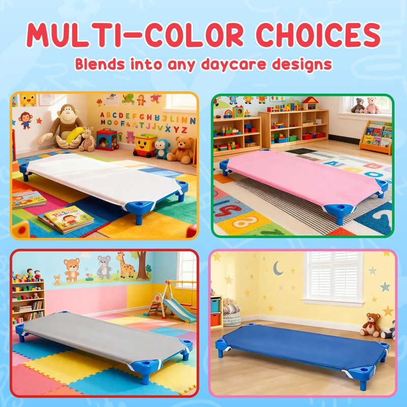 Comfyanno Cot Sheets for Daycare Standard Size - Fits 23"