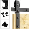 QINAIXQM 60" / 5FT Bi-Folding Sliding Barn Door Hardware Kit