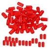 PATIKIL 10mm ID Round Rubber End Caps 100pcs Rubber Bolt
