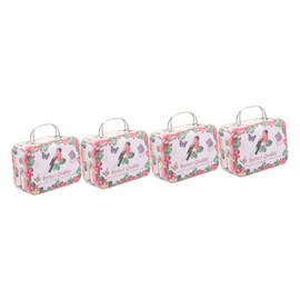 Operitacx 4pcs Box Lash Containers Eyelash Case Eyelash Storage Case Eyelash Packing Case Small Travel Suitcase Lash Packaging Mini Cosmetics Case Mini Travel Containers Mini Suitcase Metal
