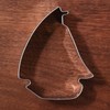 LILIAO Nautical Sailboat Cookie Cutter, 3.7", Biscuit Bread Sandwich Cutters,