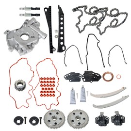 labwork Timing Chain Cam Phaser Solenoid Valve Oil Pump Kit Replacement for Expedition F150 F250 F350 Super Duty 5.4L 2004-2008