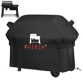 Grill Cover for Traeger Grills Woodridge Electric Wood Pellet Grill, BAC761 Woodridge Grill Cover for Traeger TFB86MLH, 600D Heavy Duty Waterproof Full Length Cover, 52" L x 27" W x 46" H