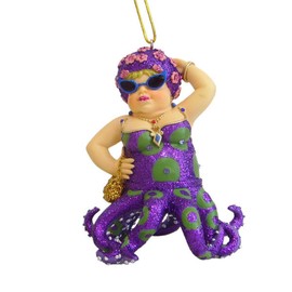 December Diamonds Miss Fran III Octopus Mermaid Christmas Ornament 5590379