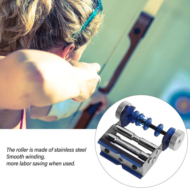 Archery Bowstring Serving Thread Jig Silicone and Metal Buckle Design