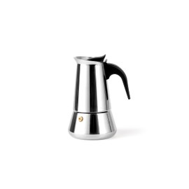 Leopold Vienna Espresso Maker Trevi, 4 Cups, Stainless Steel, Silver, 10.2 x 12.8 x 16.9 cm