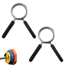2 PCS Spring Collar Clips, Dumbbell Barbell Clip Spring, Weight Clips, for Weightlifting Bars, Strength Training, Gym Equipments(25mm)