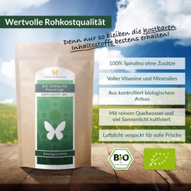 1 kg Organic Spirulina Pellets, 4000 Tablets, 250 mg, 100% Natural, Cultivated and Produced According to EU Eco Standard, Raw Food Quality, No Additives (1000 g)
