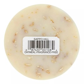 Sappo Hill Natural Oatmeal Glycerine Soap Fragrance Free - 3.5 oz (Pack of 12)