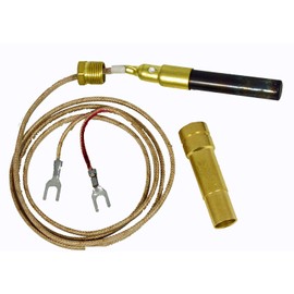 FIXITSHOP US Merchant 36" Fireplace Thermopile for SIT 820 Valve Nova Gas Logs 250-750 Millivolt Free PG9 Adapter