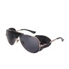 OSSAT Polarized sunglasses with side shields cowhide Shield wind proof