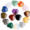 Healing Crystals Heart Stones, Pack of 15 Natural Colourful Crystal