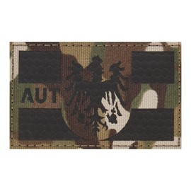 Austria IR Infrared Reflective Patches Velcro Military German Army Patch Velcro Patches for Tactical Clothing Backpack Baseball Cap Uniform Vest Dog Harness