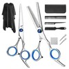 10pcs Hair Cutting Scissors Kit Combs Cape Stainless Steel Barber