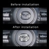 FERVORRAY Bling Steering Wheel Logo Cap Decals Decorative Diamond Emblem