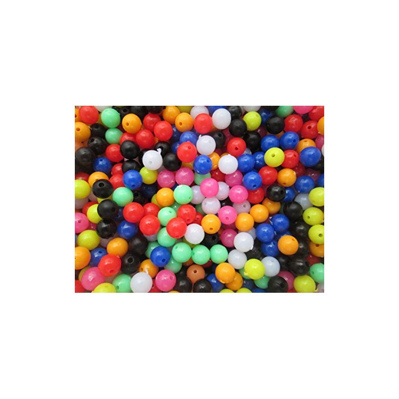 8mm Beads for Fishing, Multi Coloured x100 per pack. Ideal