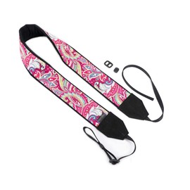 Hot Pink Paisley Camera Strap