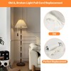 Jiujuda9 2 Pcs Ceramic Bathroom Light Pull Cord Handle with