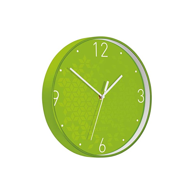 Leitz WOW Quartz Wall Clock, Perfect for Office, Kitchen, Living
