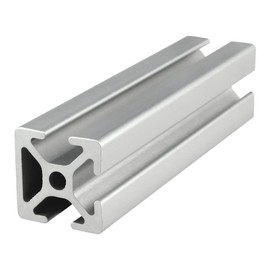 8020, 25-2503, 25 Series Aluminum 25mm x 25mm 25x25 Tri-Slot Triple Open Channel Aluminum Extrusion T Slotted Rail 80/20 Smooth Profile (Clear Anodize, 1830mm Long)