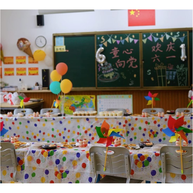 flyorigin Table Cover Tablecloth, Ideal for Birthday Parties, Carnival, Baby