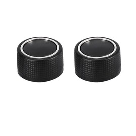 X AUTOHAUX Pair Rear Radio Volume Control Knob 22912547 Black for Car