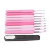 9Pcs Crochet Hooks Anti Slip Ergonomic Design Lightweight Portable Crochet