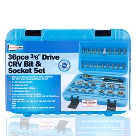 Streetwize - [Set of 36 pcs] Chrome Vanadium Drive Socket Set - 3/8''