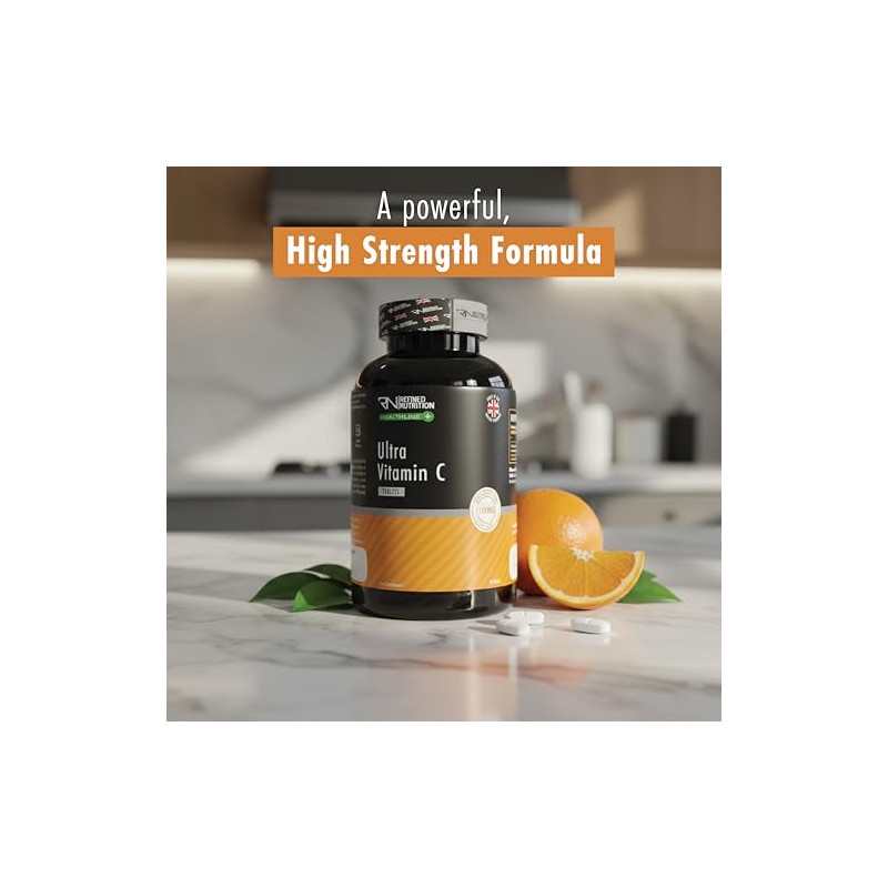 Refined Nutrition Vitamin C 1000mg Tablets – 90 Vegan &