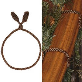 Haute Decor Decorative Twist Ties, 6 Pack, 16 inches (Brown) - Hang Garland, Lights and More