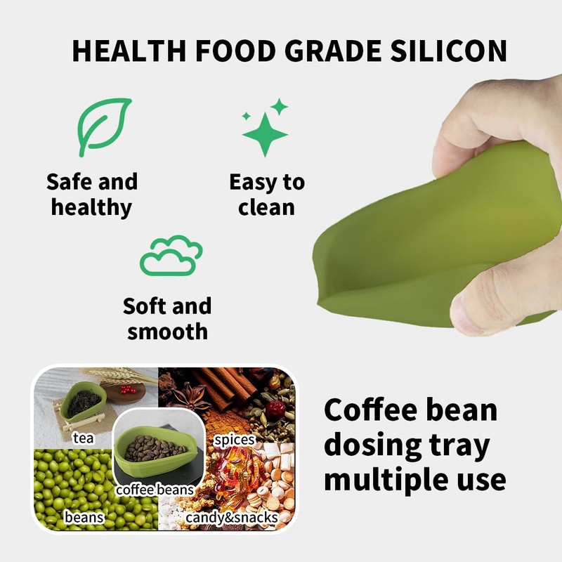 Silicone Coffee Grinder Hopper Bellow with Spray Bottle and Dosing