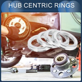 Hub Centric Rings, 56.1mm ID to 73.1mm OD Vehicle Wheel Hubrings Aluminum Alloy, 4 Pcs