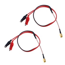 Oiyagai 2pcs SMA Male to Double Alligator Clips Tester Cable - RG316, 1m/39 Inches, Ideal for Precise Testing and Measurement Applications