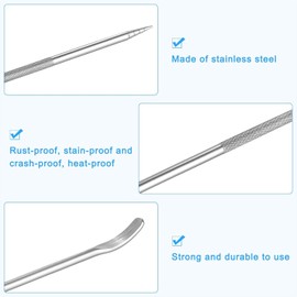 Txibikn 4 Pack Stainless Steel Coffee Art Pen Set - Barista Tools for Cappuccino, Latte, and Espresso Decorating