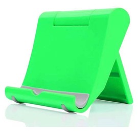 JUSDIQIR Cell Phone Stand for Desk, Foldable Cell Phone Holder Mobile Stand Phone Dock, Multi-Angle Universal Adjustable Tablet Stand Holder Compatible with Most Cell Phone and Tablet for Desk (Green)