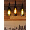VINE RE DESIGN Set of Three Recycled Wine Bottle Hanging