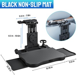 Tallew Car Back Seat Tray Table Stable Foldable Auto Backseat Food Laptop Trays Adjustable Travel Desk for Rear Passenger Road Trip Eating Work Travel