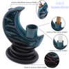 Reyife Backflow Incense Burner Holder, Ceramic Moon Waterfall Incense Burner,